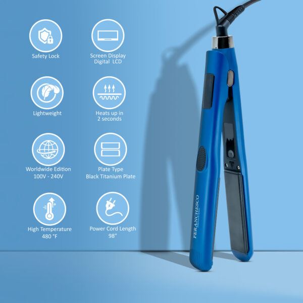 Titanium Plate Hair Straightener 1.25" - Image 3